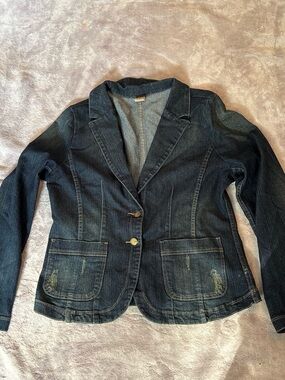 denim blazer jacket